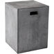 Castor 18 X 13.75 inch Grey Outdoor End Table